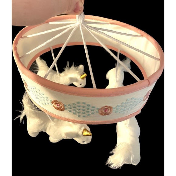 Levtex Baby Anastasia Unicorn Mobile  Pink White - Picture 2 of 5